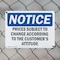Signmission Prices Subject To Change According To The, 10 in W x Rectangle, Plastic OS-2PACK-NS-P-710-L-17799 - alternate 3